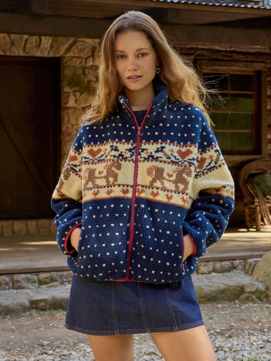 COZY XMAS FLEECE JACKET