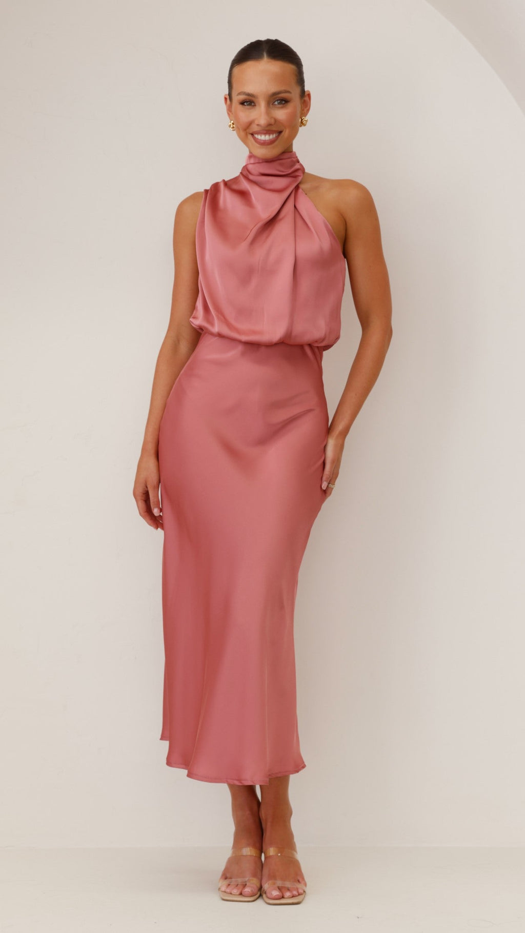 Esther Maxi Dress - Baked Rose