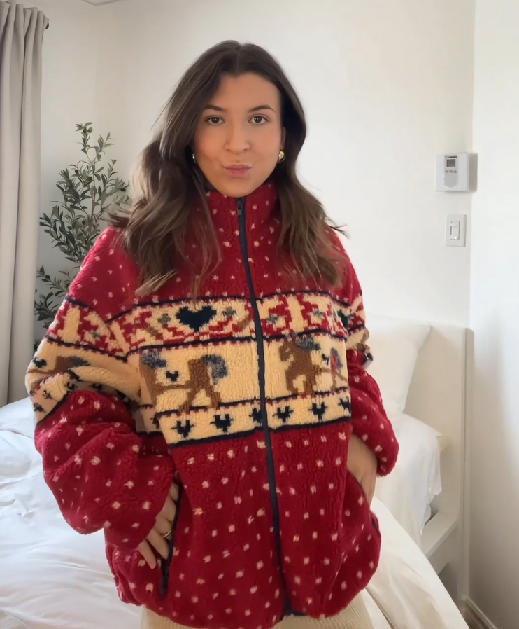 COZY XMAS FLEECE JACKET
