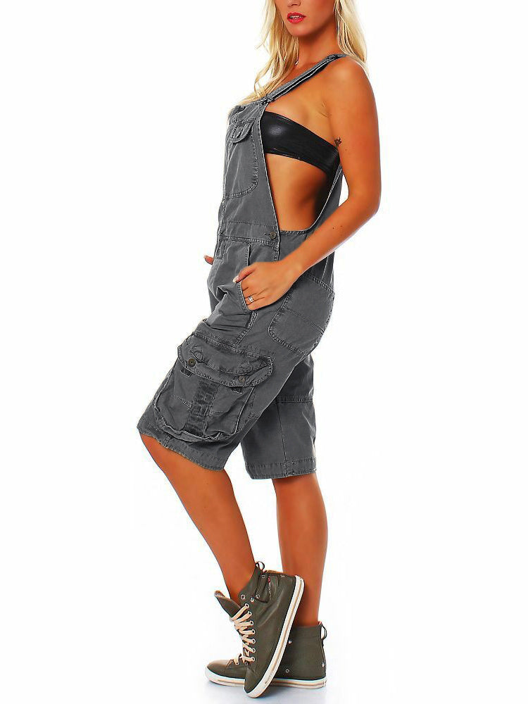 Pantalones cortos tipo cargo para mujer