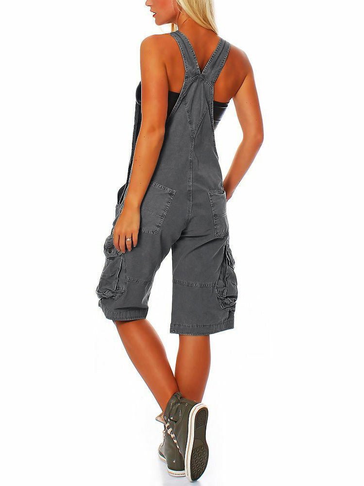 Pantalones cortos tipo cargo para mujer