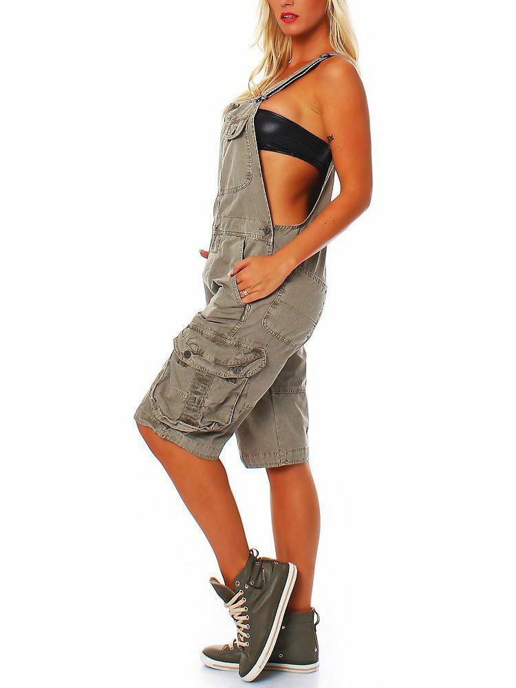Pantalones cortos tipo cargo para mujer