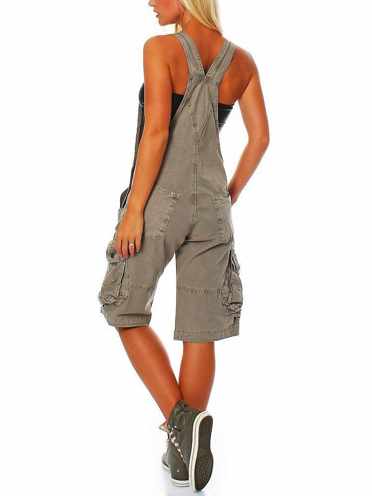 Pantalones cortos tipo cargo para mujer