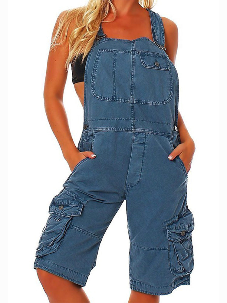Pantalones cortos tipo cargo para mujer