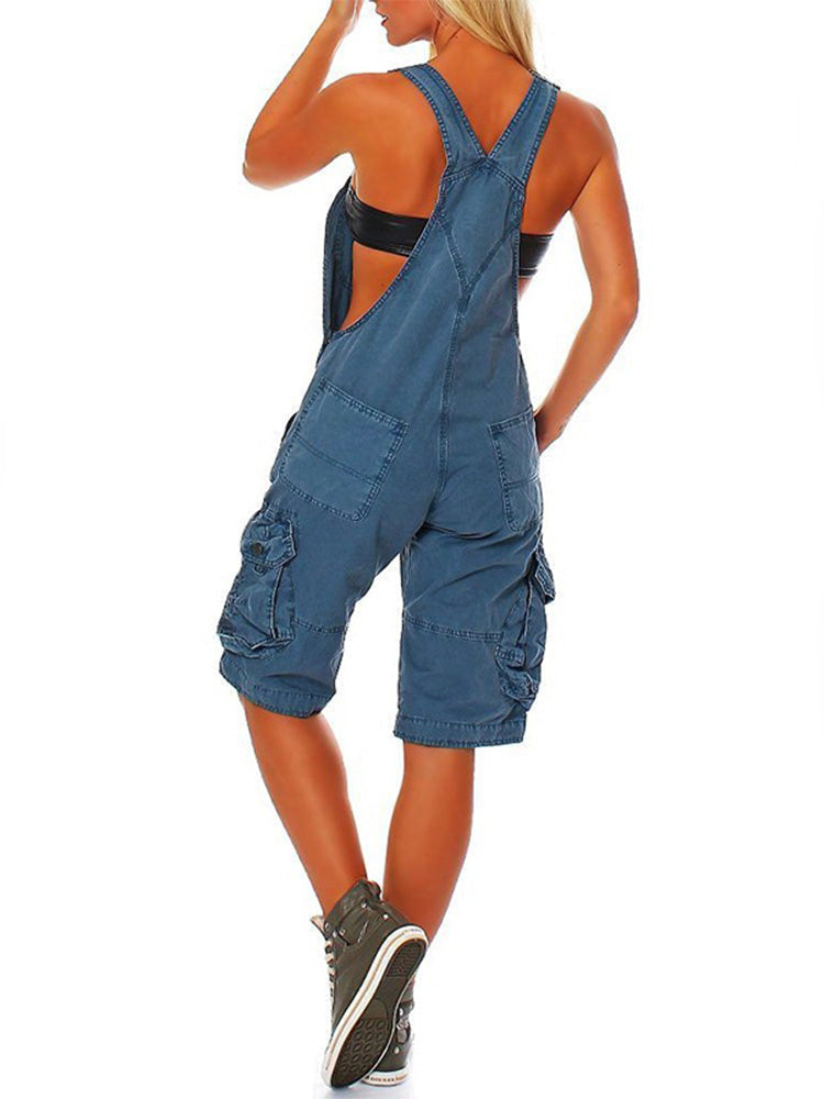Pantalones cortos tipo cargo para mujer